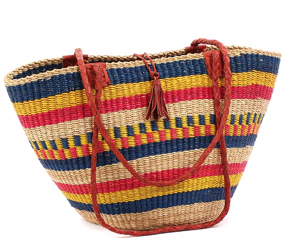 Handbag Bolga Basket